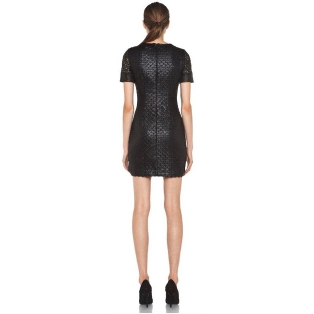 Diane von Furstenberg Cindy Lace Sleeve Textured Mini Dress 4 - Picture 10 of 16